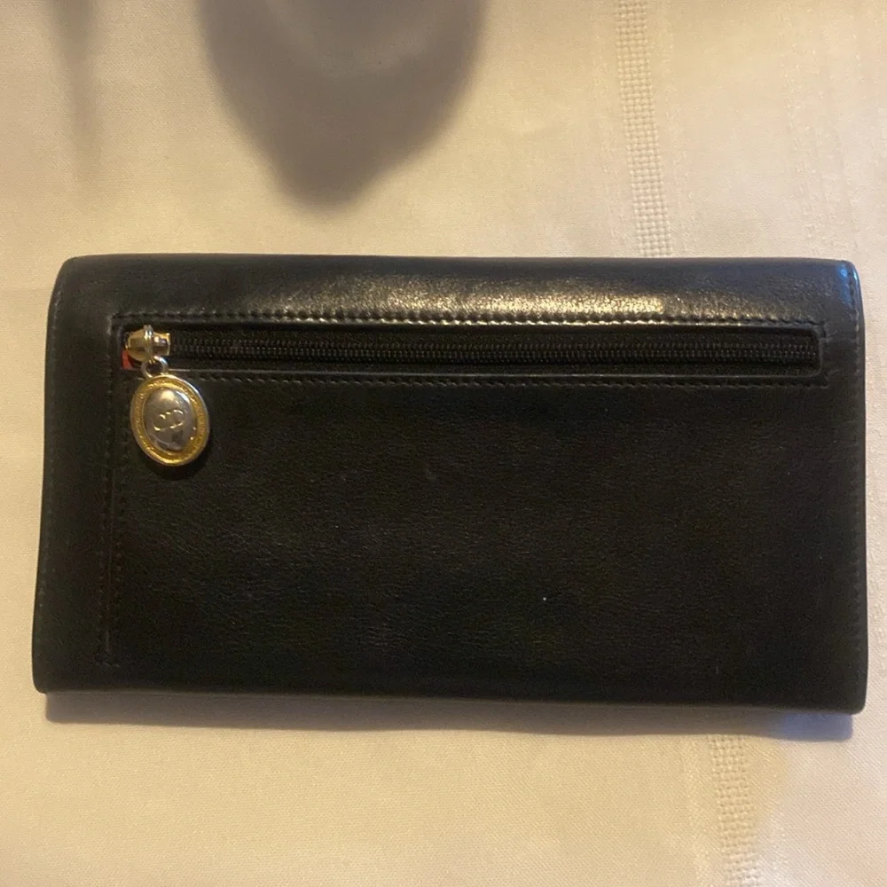 Authentic Christian Dior Black Leather Wallet